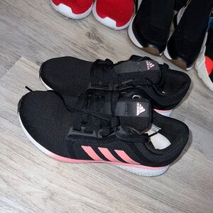 Adidas Comfy Running Shoes Black Pink